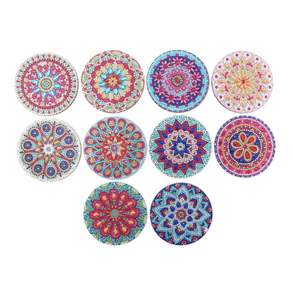 DIY Mandala Diamond Painting Untersetzer 10-teiliges Set