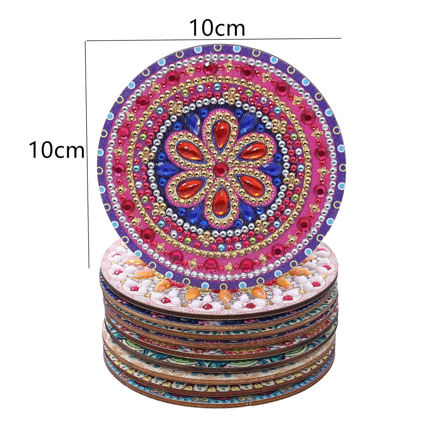 DIY Mandala Diamond Painting Untersetzer 10-teiliges Set