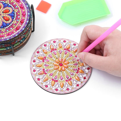 DIY Mandala Diamond Painting Untersetzer 10-teiliges Set