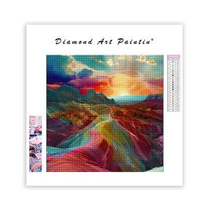 Mountains Of Varying - Diamant-Kunstgemälde