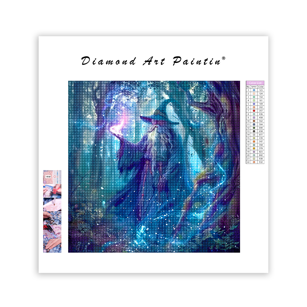 Elf Wizard Ethereal - Diamant-Kunstgemälde