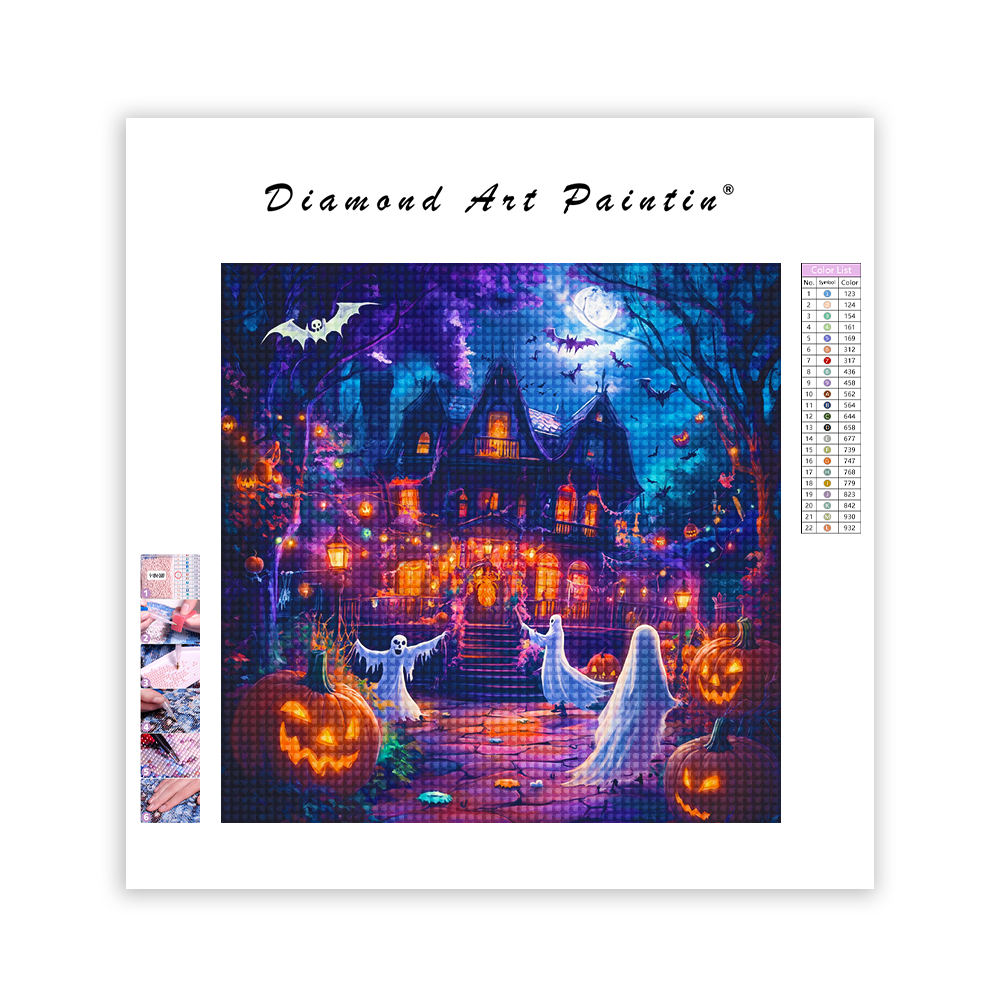 Halloween-Karneval - Diamant-Kunstgemälde