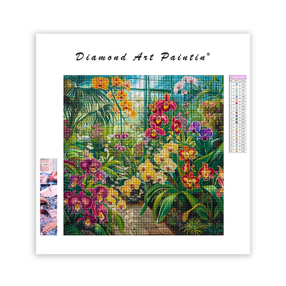 Tropical Orchid - Diamant-Kunstgemälde