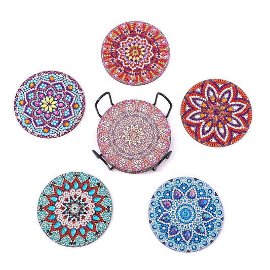 DIY Mandala Diamond Painting Untersetzer 6-teiliges Set