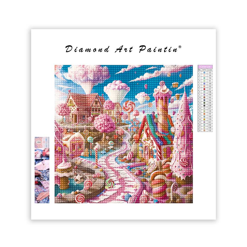 Sugarlicious Fantasyland - Diamant-Kunstgemälde