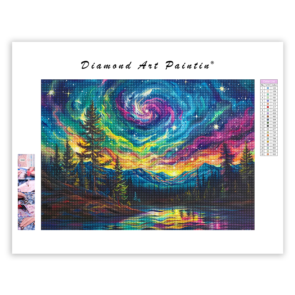 Cloudy Bright Sky - Diamant-Kunstgemälde