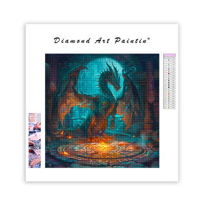 Shimmering Dragon - Diamant-Kunstgemälde