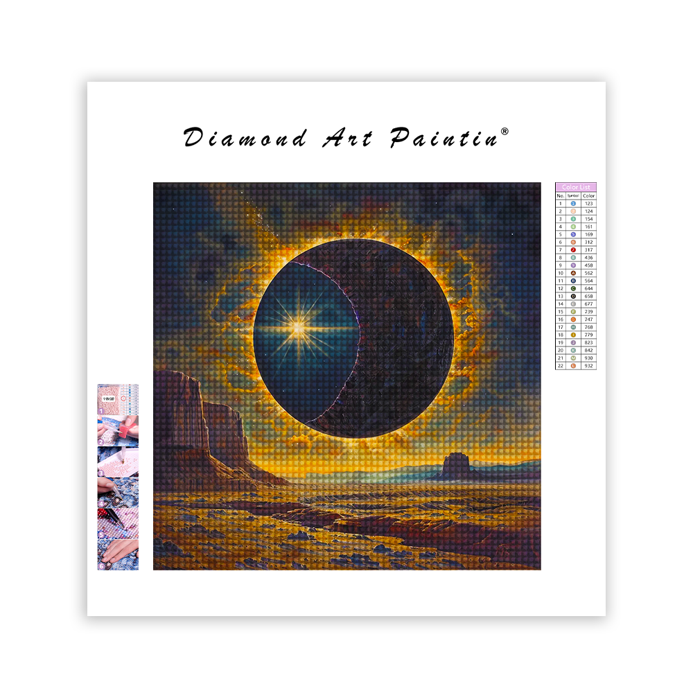 Mind-Blowing Solar Eclipse - Diamant-Kunstgemälde