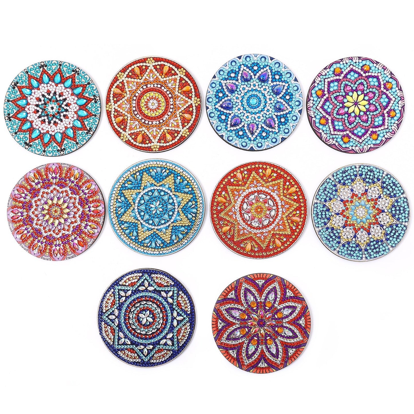 DIY Mandala Diamond Painting Untersetzer 10-teiliges Set