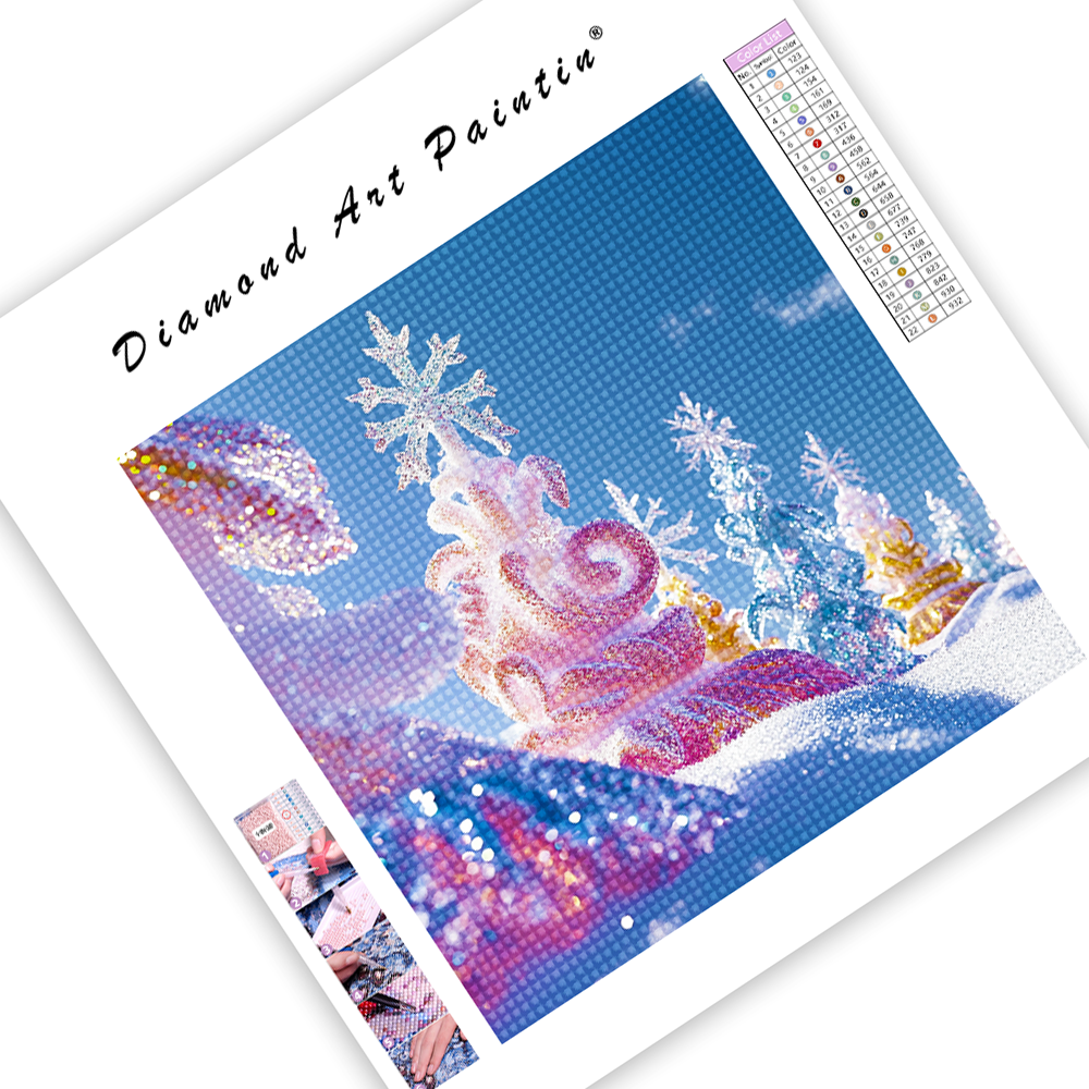 Winterwunderland – Diamantmalerei