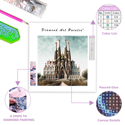 Sagrada Familia – Diamantmalerei