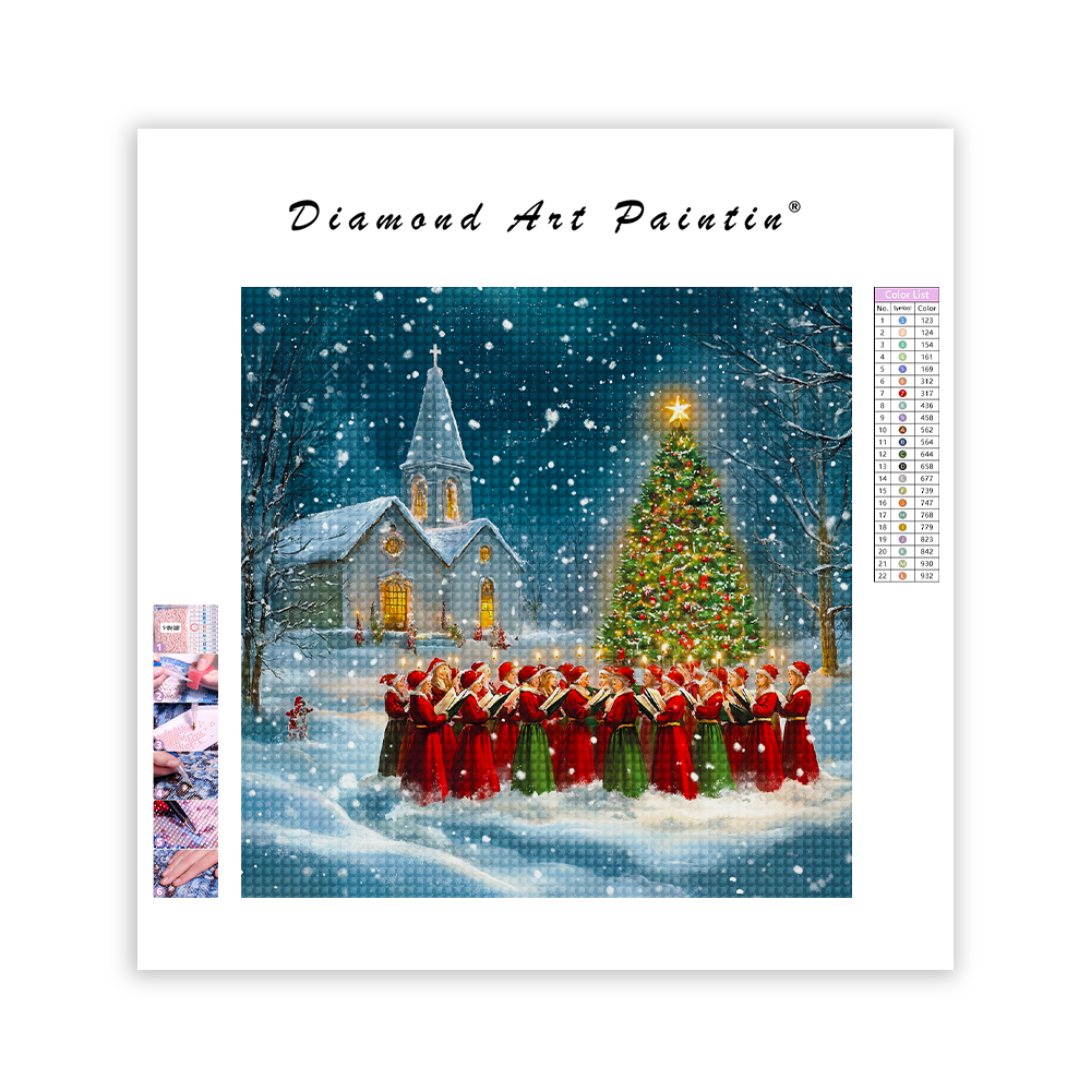 Weihnachtslied – Diamant-Kunstgemälde