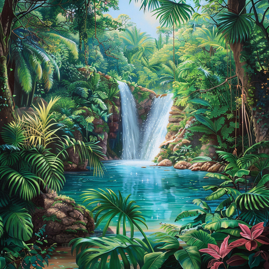 Tropical Rainforest - Diamant-Kunstgemälde