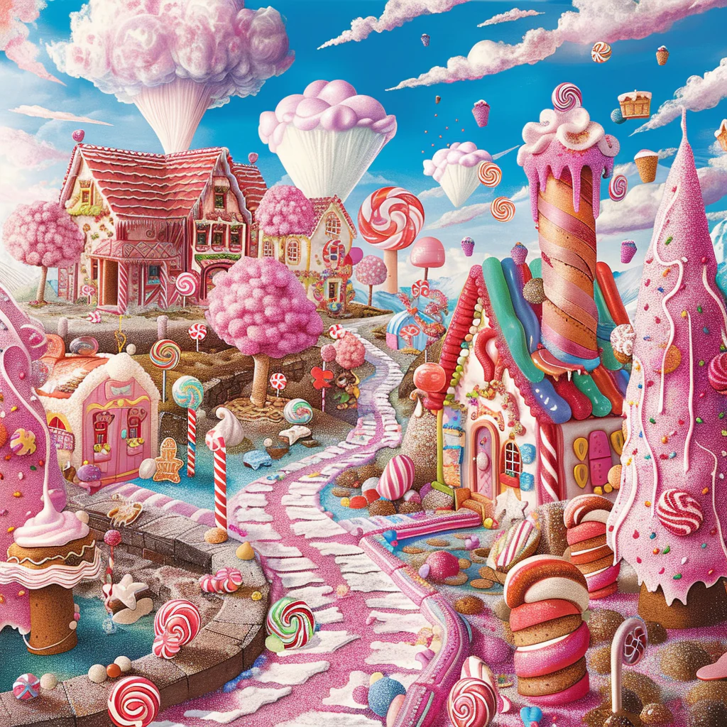 Sugarlicious Fantasyland - Diamant-Kunstgemälde