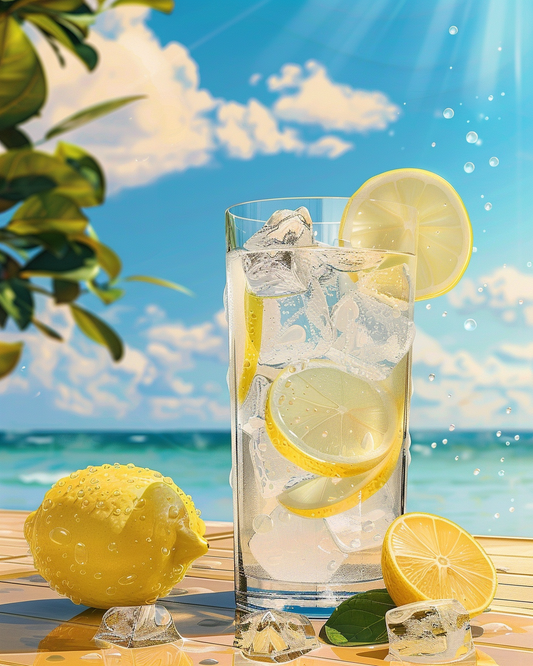 Coole Sommerlimonade - Diamant-Kunstgemälde